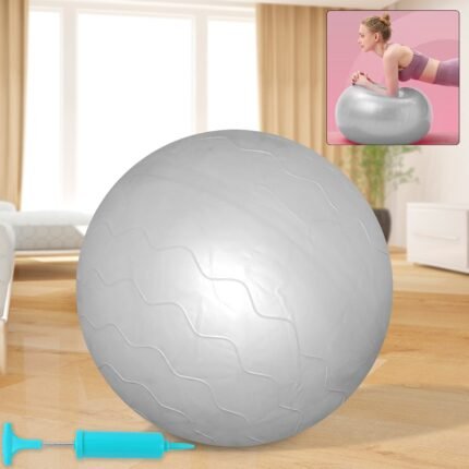 Anti-Burst Stability Ball Non-Slip Exercise Ball with Foot Pump for Yoga, Pilates, Balance Full-Body Fitness Workouts