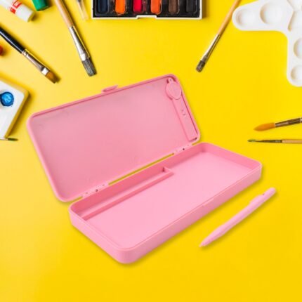LED Pen Case with Writing Pad Compass Multifunctional Tool for Art School (1 Pc)