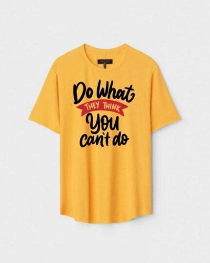 Unisex Designer Premium Quality Printed T-Shirt For Boys And Girls :: Cloth type : Cotton - Colour :: Yellow