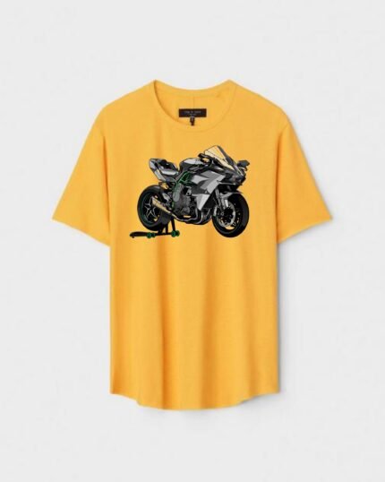 Unisex Designer Premium Quality Printed T-Shirt For Boys And Girls :: Cloth type : Cotton - Colour :: Yellow